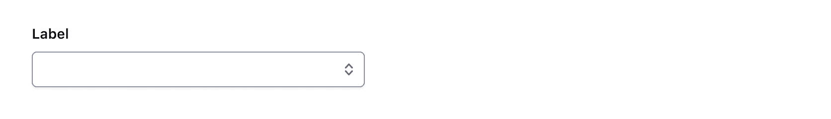 Showing an empty trigger, indicating to the user there is no option selected yet